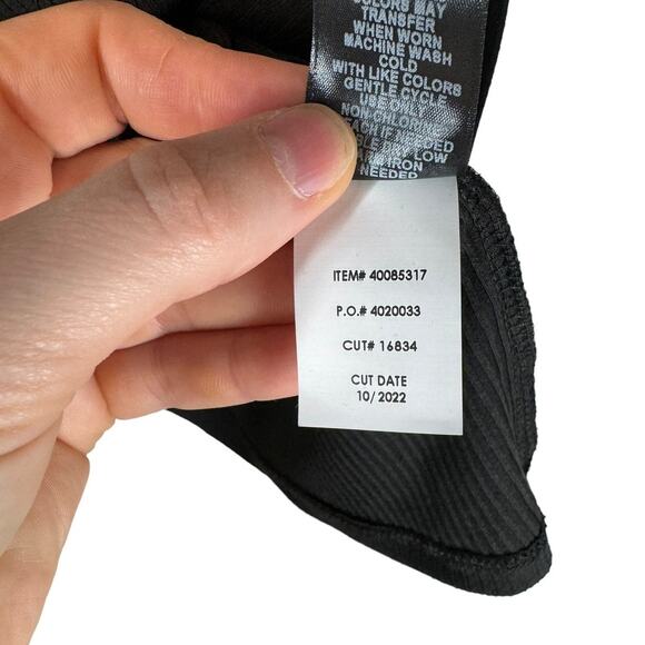 NWT Torrid Rib Crew Neck Raglan Crop Tee Black 5X - Picture 8 of 10